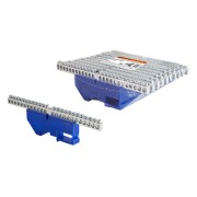 Шина "N" нулевая с изолятором на DIN-рейку 6x9мм стойка бол. 24 группы никелированная TDM