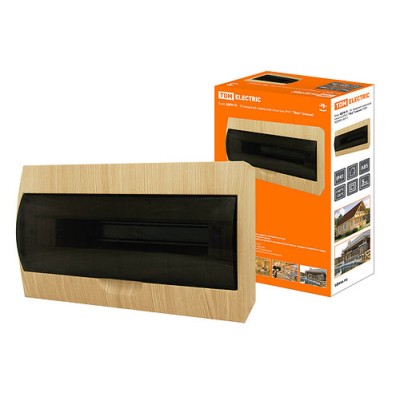 Бокс ЩРН-П-18 модулей навесной пластик IP41 "Эко" (сосна) TDM Бокс ЩРН-П-18 модулей навесной пластик IP41 "Эко" (сосна) TDM