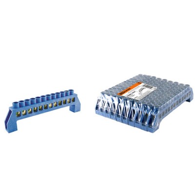 Шина "N" нулевая в изоляторе 6х9мм 12 групп TDM Шина "N" нулевая в изоляторе 6х9мм 12 групп TDM