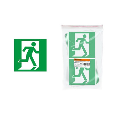 Знак "Выход здесь" (правосторонний) 150х150мм TDM Знак "Выход здесь" (правосторонний) 150х150мм TDM