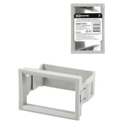 Панель лицевая для выреза в шкафу ПЛ-4, 4 модуля, пластик, без дверцы, IP40, серая TDM