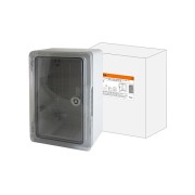 Бокс пластиковый ЩМП-0-1, прозр., крышка, ABS, IP65, -45 до +75 С, навесной, (300x200x130) TDM