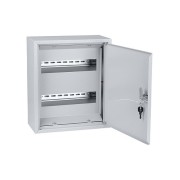 Корпус металлический ЩРН-24+ (26 модулей, полунадрезное окно на задней стенке) (350х300х120) Народный