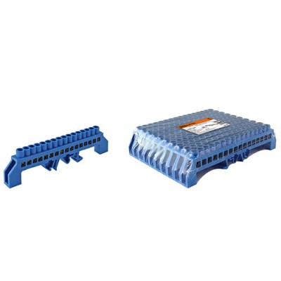 Шина "N" нулевая в изоляторе на DIN-рейку 8x12мм 16 групп TDM Шина "N" нулевая в изоляторе на DIN-рейку 8x12мм 16 групп TDM