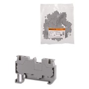 Зажим клеммный безвинтовой ЗКБ быстрого зажима 2,5 мм2 24А серый (Ph-C PT 2,5) TDM