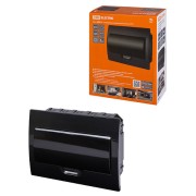 Бокс ЩРВ-П-12 модулей встраиваемый пластик IP41, Антрацит TDM