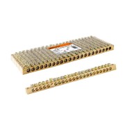 Шина "N" нулевая 6х9мм 22/2 (22 группы/крепеж по краям) TDM