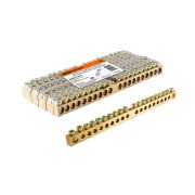 Шина "N" нулевая 8х12мм 20/1 (20 групп/крепеж по центру) TDM