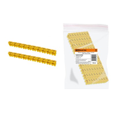 Маркер наборный - символ "L" желтый 4 мм2 (100 шт.) TDM Маркер наборный - символ "L" желтый 4 мм2 (100 шт.) TDM