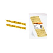 Маркер наборный - символ "L" желтый 1,5 мм2 (150 шт.) TDM