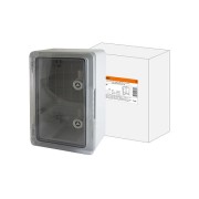 Бокс пластиковый ЩМП-0-2, прозр., крышка ABS, IP65, -45 до +75 С, навесной, (350x250x150) TDM