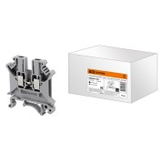 Зажим наборный ЗНН-1,5мм2 17,5А серый (Ph-C UK-1,5N) TDM