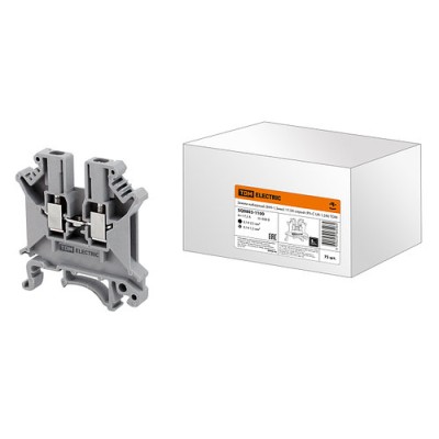Зажим наборный ЗНН-1,5мм2 17,5А серый (Ph-C UK-1,5N) TDM Зажим наборный ЗНН-1,5мм2 17,5А серый (Ph-C UK-1,5N) TDM