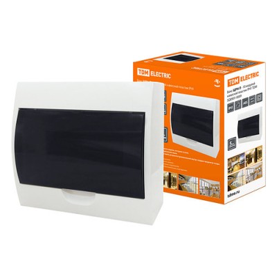 Бокс ЩРН-П-10 модулей навесной пластик IP41 TDM Бокс ЩРН-П-10 модулей навесной пластик IP41 TDM