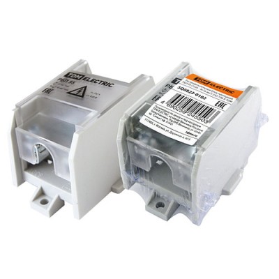 Распределительный блок проходной РБП 95 (1х95 - 4х16 мм2) 232/100 А TDM Распределительный блок проходной РБП 95 (1х95 - 4х16 мм2) 232/100 А TDM