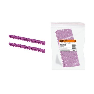 Маркер наборный - символ "7" фиолетовый 2,5 мм2 (150 шт.) TDM Маркер наборный - символ "7" фиолетовый 2,5 мм2 (150 шт.) TDM