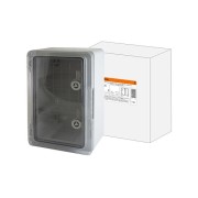Бокс пластиковый ЩМП-0-3, прозр., крышка ABS, IP65, -45 до +75 С, навесной, (400x300x170) TDM