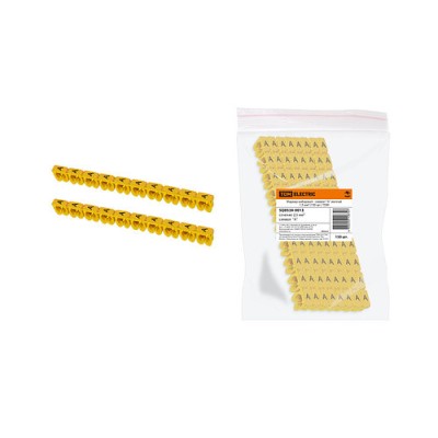 Маркер наборный - символ "A" желтый 1,5 мм2 (150 шт.) TDM Маркер наборный - символ "A" желтый 1,5 мм2 (150 шт.) TDM