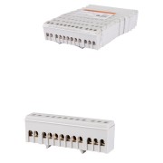 Шина "L" "фаза" в сером изоляторе на DIN-рейку 6x9мм 12 групп TDM