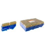 Шина "N" нулевая с изолятором на DIN-рейку 8x12мм стойка бол. 10 групп TDM