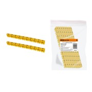 Маркер наборный - символ "A" желтый 4 мм2 (100 шт.) TDM