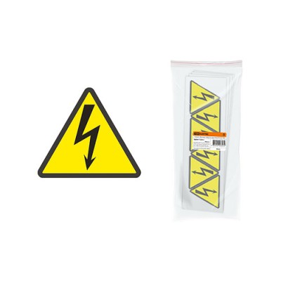 Символ "Молния" (треугольник) 85х85х85мм TDM Символ "Молния" (треугольник) 85х85х85мм TDM