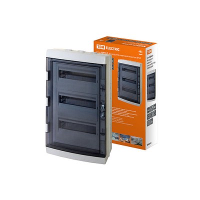 Бокс ЩРН-П-36 модулей навесной пластик IP65 TDM Бокс ЩРН-П-36 модулей навесной пластик IP65 TDM