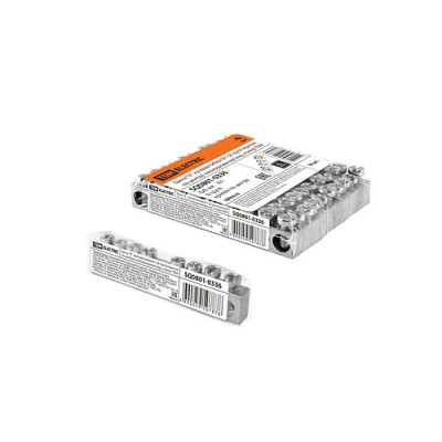 Шина "N" нулевая 6х9мм 8/1 (8 групп/крепеж по центру) никелированная инд. стикер TDM Шина "N" нулевая 6х9мм 8/1 (8 групп/крепеж по центру) никелированная инд. стикер TDM