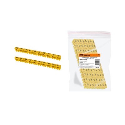 Маркер наборный - символ "B" желтый 1,5 мм2 (150 шт.) TDM Маркер наборный - символ "B" желтый 1,5 мм2 (150 шт.) TDM