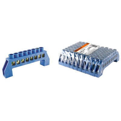 Шина "N" нулевая в изоляторе 8х12мм 8 групп TDM Шина "N" нулевая в изоляторе 8х12мм 8 групп TDM