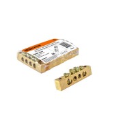 Шина "N" нулевая 8x12мм 4/2 (4 группы/крепеж по краям) TDM