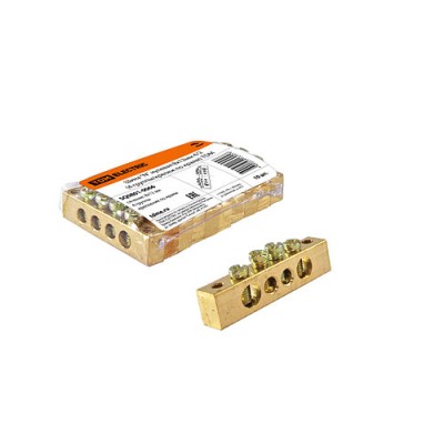 Шина "N" нулевая 8x12мм 4/2 (4 группы/крепеж по краям) TDM Шина "N" нулевая 8x12мм 4/2 (4 группы/крепеж по краям) TDM