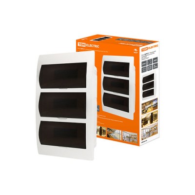 Бокс ЩРВ-П-36 модулей встраиваемый пластик IP41 TDM Бокс ЩРВ-П-36 модулей встраиваемый пластик IP41 TDM