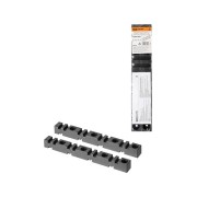 Изолятор шинный плоский ИШП 4П для шин 5 и 10 мм, длина 303 мм, межшинное расстояние 75 мм TDM