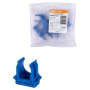 Крепеж-клипса для трубы ПНД 16 мм (10 шт.) синяя TDM