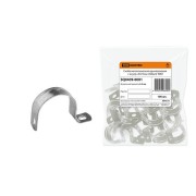 Скоба металлическая однолапковая с внутр. d 8-9 мм (100шт) TDM