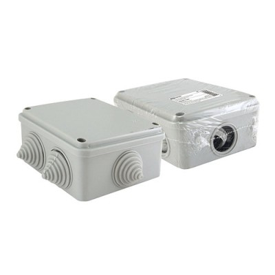 Распаячная коробка ОП 100х100х50мм, крышка на винтах, IP55, 6 вх. инд. штрихкод TDM Распаячная коробка ОП 100х100х50мм, крышка на винтах, IP55, 6 вх. инд. штрихкод TDM