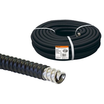 Металлорукав в ПВХ-изоляции РЗ-Ц-П d 18 черный без протяжки (50м) TDM Металлорукав в ПВХ-изоляции РЗ-Ц-П d 18 черный без протяжки (50м) TDM