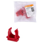 Крепеж-клипса для трубы ПНД 16 мм (10 шт.) красная TDM