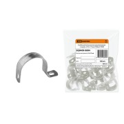 Скоба металлическая однолапковая с внутр. d 16-17 мм (100шт) TDM