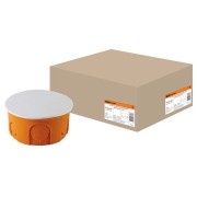 Распаячная коробка СП D80х40мм, крышка, IP20, TDM