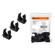 Крепеж-клипса для трубы ПНД 16 мм (10 шт.) черная TDM