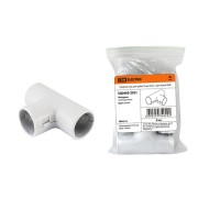 Тройник соед. для трубы 16 мм (5шт) - цвет белый TDM