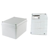 Распаячная коробка ОП 150х110х85мм, крышка, IP44, гладкие стенки, инд. штрихкод, TDM