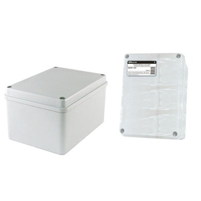 Распаячная коробка ОП 150х110х85мм, крышка, IP44, гладкие стенки, инд. штрихкод, TDM Распаячная коробка ОП 150х110х85мм, крышка, IP44, гладкие стенки, инд. штрихкод, TDM