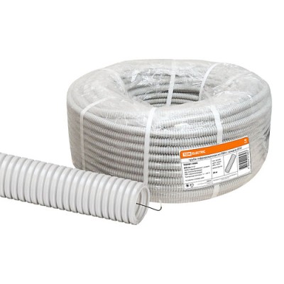 Труба гофрированная ПВХ d 50 с зондом (20 м) легкая TDM Труба гофрированная ПВХ d 50 с зондом (20 м) легкая TDM