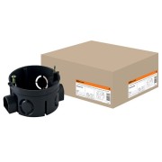 Установочная коробка СП D68х40мм, саморезы, стыковочные узлы, IP20, TDM