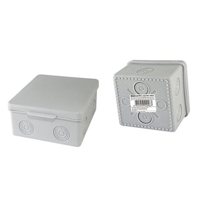 Распаячная коробка ОП 80х80х50мм, крышка, IP54, 7вх., без гермовводов, инд. штрихкод TDM Распаячная коробка ОП 80х80х50мм, крышка, IP54, 7вх., без гермовводов, инд. штрихкод TDM