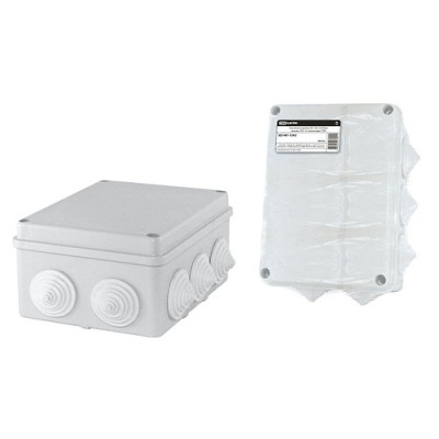 Распаячная коробка ОП 150х110х70мм, крышка, IP55, 10 гермовводов, инд. штрихкод, TDM Распаячная коробка ОП 150х110х70мм, крышка, IP55, 10 гермовводов, инд. штрихкод, TDM