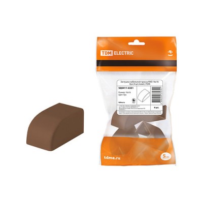 Заглушка кабельной трассы КМЗ 16х16 бук (4 шт./комп.) TDM Заглушка кабельной трассы КМЗ 16х16 бук (4 шт./комп.) TDM